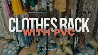 How to make a pvc pipe clothes rack diy