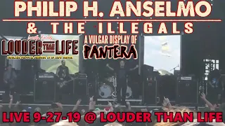 PHILIP H. ANSELMO & THE ILLEGALS Live @ Louder Than Life 2019 FULL CONCERT 9-27-19 Louisville KY