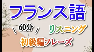 【1月まとめ】 60分・とことんフランス語！繰り返し聞いて慣れて覚える！フランス語初心者必見 〜聞き流し #13