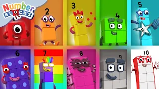 🔢 Learn to Count 1 to 10 | 1-Hour Compilation | Educational Cartoons for Kids | Numberblocks