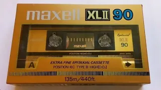 MAXELL XLII 90 - 1985 - Обзор , сравнение и тест на запись запечатки  и распечатки ( б.у)