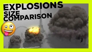 EXPLOSIONS Size Comparison | 3D 💥