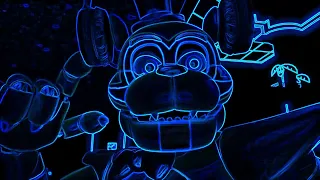 Glamrock Freddy listening to Music Vocoded To Stereo Madness From Geometry Dash