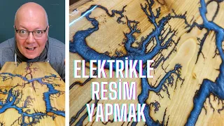 ELEKTRİK VE EPOKSİ REÇİNEYLE ŞİMŞEK DESENLİ MASA YAPTIM - KAÇ PARA KÂR ETTİM?