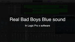 REAL Bad Boys Blue sound in DAW