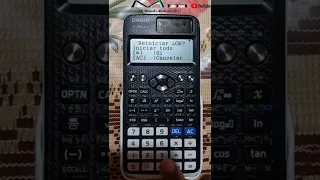 Resetear la calculadora fx-991LA X Classwiz