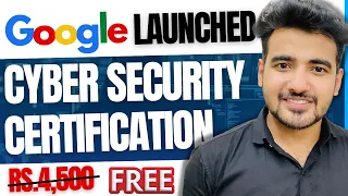 Google Launched Free Certification Course {NEW} | Google Cybersecurity Professional Certificate