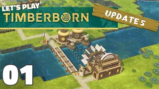 New Beginnings in Chomp Grove | Ep.01 Let's Play - Timberborn (Update 5)