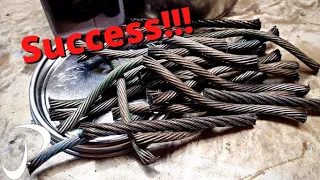 Forging A Stunning Cable Damascus Hunter