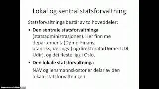 Om statsforvaltinga