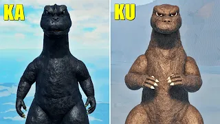 Kaiju Universe vs Kaiju Alpha Showa Godzilla Comparison