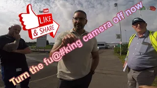 Italian Stallion tries to grab camera, I want your driving licence! #pinac #audit #drone #security