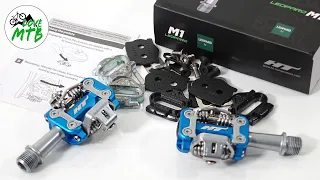 Light, Strong Clipless Pedals!!! N1NO's HT M1 Leopard XC Pedal vs Shimano XTR SPD Quick Check