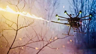 FLAME THROWING DRONE!  🔥