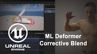 Unreal Engine 5 ML Deformer Maya to unreal, (Corrective Blend)