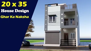 Shop with car parking 3 bedroom house plam,20 by 35 dukan or makan ka naksha,3D 3 bedroom house plan