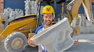 ASÍ SE HACEN LOS ESCUSADOS😱 Un día trabajando en una fábrica de porcelanas!