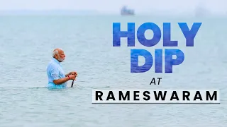 PM Modi takes holy dip at Rameswaram, Tamil Nadu