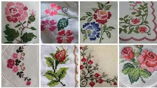 #1 very amazing & beautiful cross stitch patterns for everything / char suti hand embroidery designs