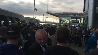 Riots Zenit Spb fans vs Russian police. 14/07/2019