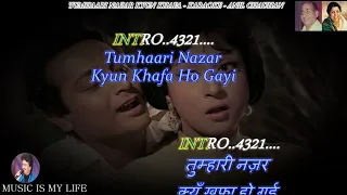 Tumhari Nazar Kyun Khafa Ho Gayi Karaoke With Scrolling Lyrics Eng. & हिंदी