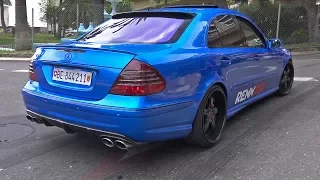 RENNtech Mercedes-Benz E55 AMG doing crazy BURNOUT!