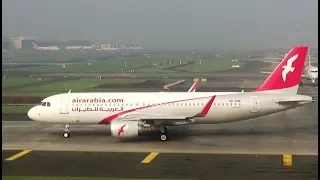 Rare late departure of Air Arabia at Mumbai Airport