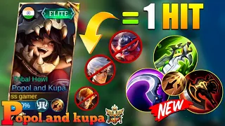 COMBO DESTROYER!! TRY THIS BEST BUILD POPOL AND KUPA 2024 | TOP GLOBAL POPOL AND KUPA GAMEPLAY MLBB