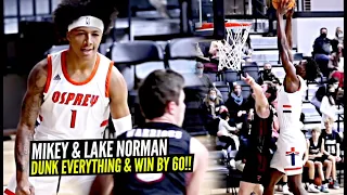 Mikey Williams Throws It OFF BACKBOARD For BODY!! Lake Norman Win By 60 IN DUNK FEST!!