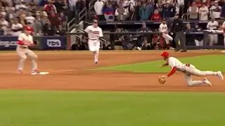 EVERY ANGLE of Trea Turner’s DOUBLE PLAY in Game 1