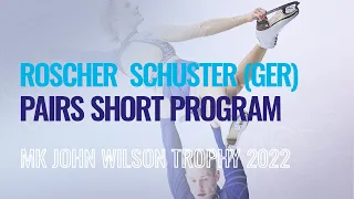 ROSCHER / SCHUSTER (GER) | Pairs Short Program | Sheffield 2022 | #GPFigure