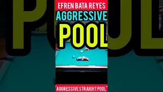 WHAT Aggressive Straight Pool  Looks Like | By Efren Bata Reyes!!! | Get Good Gerry #Shorts