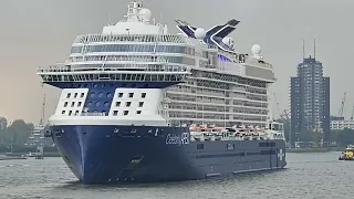 The Celebrity APEX op 7 May 2023 in Rotterdam leaving