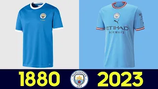 (Alle) Die Entwicklung des Trikots von Manchester City in der Geschichte 2022-23 (2022)
