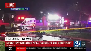 VIDEO: Several people in critical condition from crash at Sacred Heart University