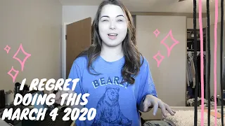 I Regret Doing This | March 4 2020 | Chronically Emily