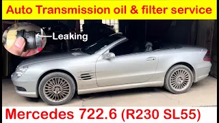 Mercedes R230 SL55 transmission problems caused by oil leak - FIXED