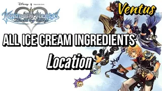 Kingdom Hearts Birth By Sleep | All Ice Cream Ingredients Location - Ventus (Guia)