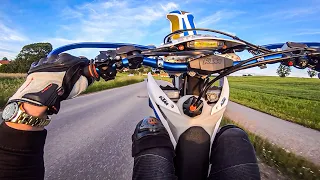 Wheelies mit der Rolex /Abendrunde / laute KTM EXC 500 Akrapovic ohne DB-Killer