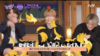 3J ①【BTS日本語字幕】 🍌チョン兄弟はバナナ、クオズはベッドで大喧嘩 - ユクイズ (FULL) 3J ver. ① (ホビ ジミン ジョングク)