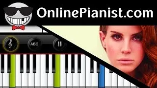 Lana Del Rey - Once Upon A Dream (Maleficent, Sleeping Beauty) - Piano Tutorial (Easy Version)