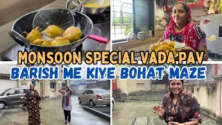 |•Monsoon Special Vada Pav || Barish Me Kiye Bohat Maze•| Vlog. {AFREEN DASTARKHWAN}