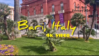 Bari, Italy | Travel | 4k video | February 2024