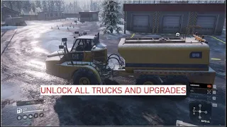 SnowRunner Unlock all Trucks & Upgrades