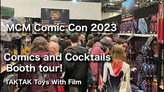 MCM Comic Con 2023 Comics and Cocktails booth tour! #mcmlondon #marvellegends #hasbro #gijoe