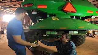 Montagem do espalhador da JOHN DEERE S440 - PARTE 02