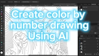Generate color by number pages for your digital product using AI