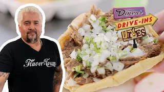 Guy Fieri Eats at Tacos y Birria La Unica in LA | Diners, Drive-Ins and Dives | Food Network