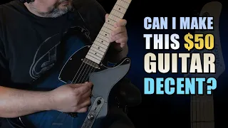 Upgrading a $50 Glarry GTL Telecaster Style Guitar