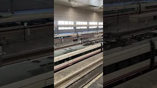 Tren de RENFE llegando a Zaragoza-Delicias